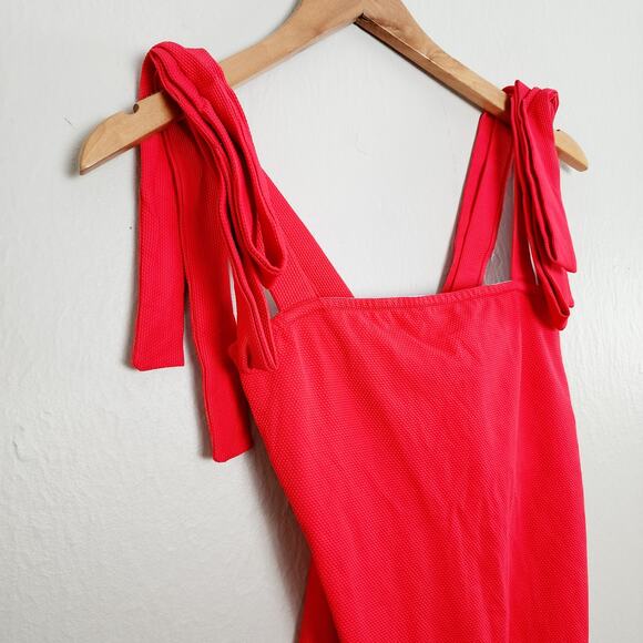 NEW Alexandra Miro Audrey Ribbed Ribbon Strap One Piece Swim Suit - Picture 6 of 16